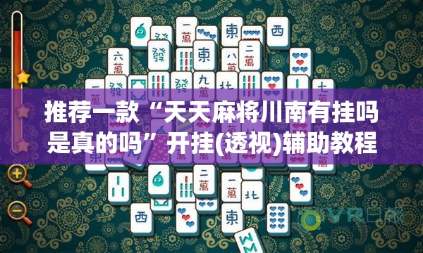 推荐一款“天天麻将川南有挂吗是真的吗”开挂(透视)辅助教程
