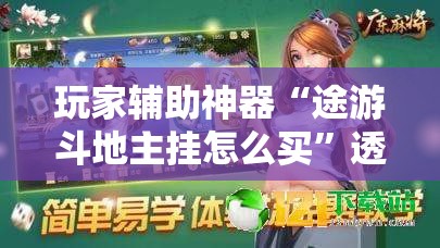 玩家辅助神器“途游斗地主挂怎么买	”透视开挂辅助教程