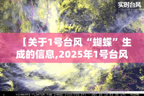 【关于1号台风“蝴蝶”生成的信息,2025年1号台风蝴蝶的强度】