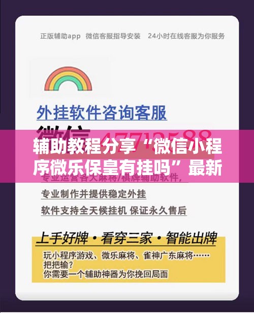 辅助教程分享“微信小程序微乐保皇有挂吗”最新辅助详细教程