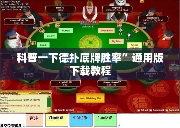 科普一下德扑底牌胜率”通用版下载教程