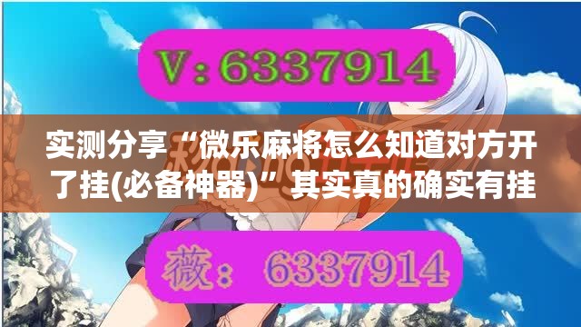 实测分享“微乐麻将怎么知道对方开了挂(必备神器)”其实真的确实有挂