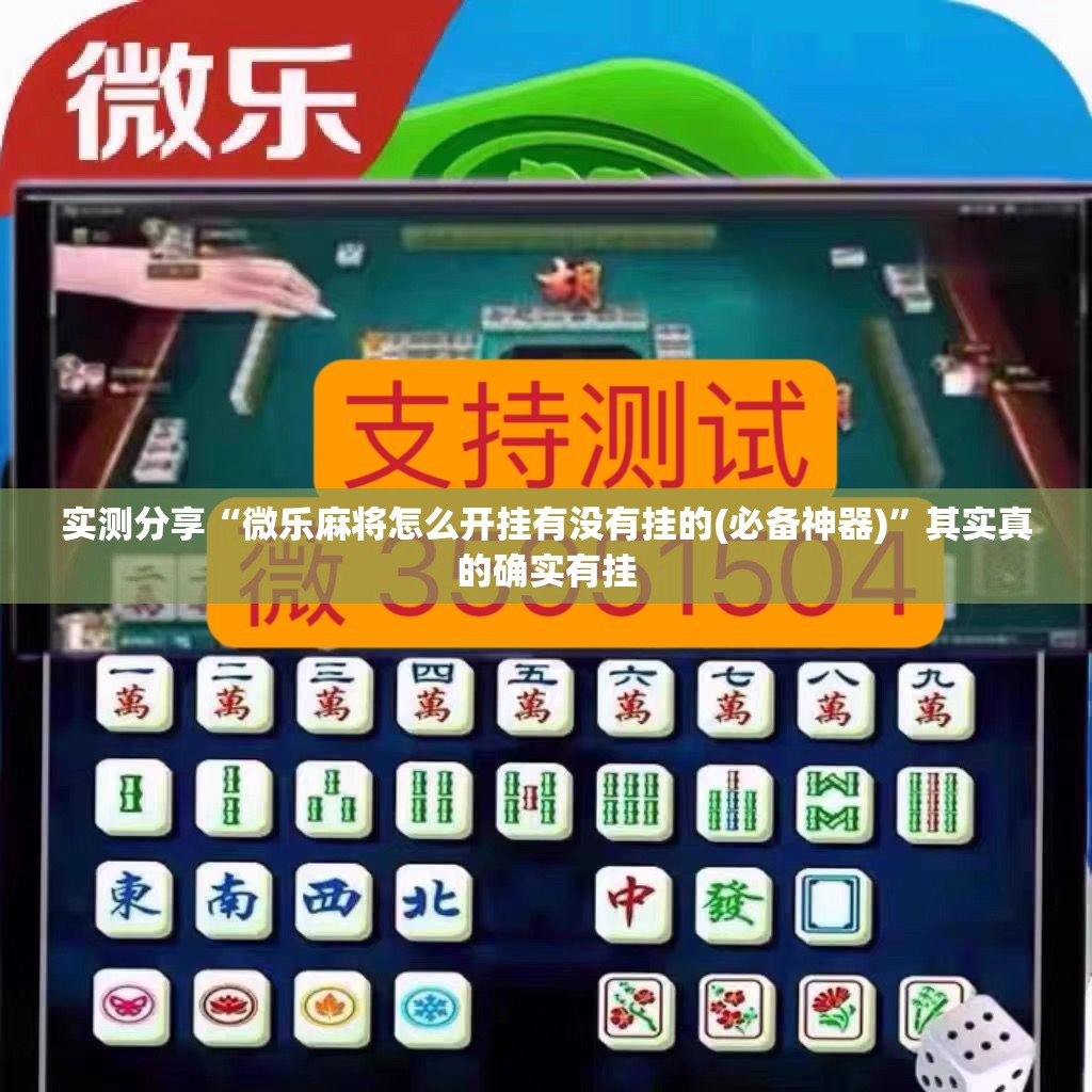 实测分享“微乐麻将怎么开挂有没有挂的(必备神器)”其实真的确实有挂