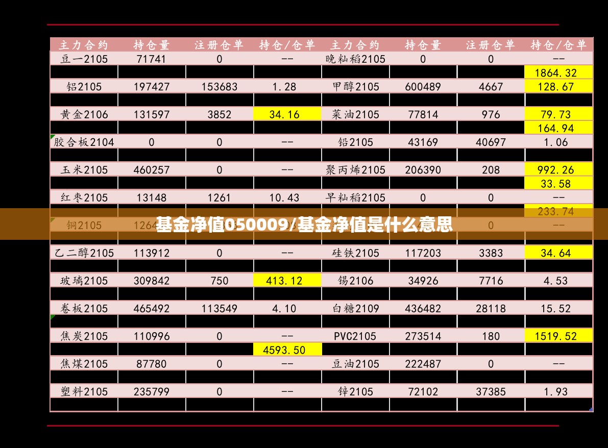 基金净值050009/基金净值是什么意思 基金净值050009/基金净值是什么意思