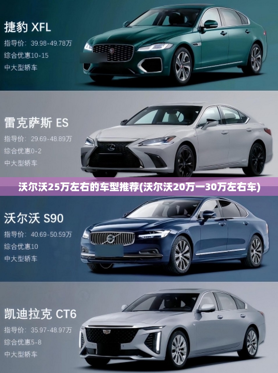 沃尔沃25万左右的车型推荐(沃尔沃20万一30万左右车)