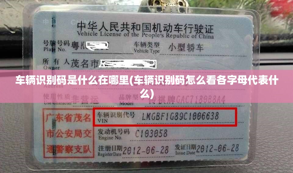 车辆识别码是什么在哪里(车辆识别码怎么看各字母代表什么) 车辆识别码是什么在哪里(车辆识别码怎么看各字母代表什么)