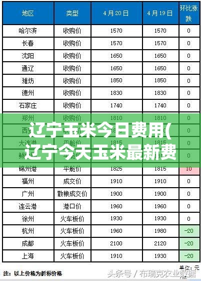 辽宁玉米今日费用(辽宁今天玉米最新费用多少钱一斤)