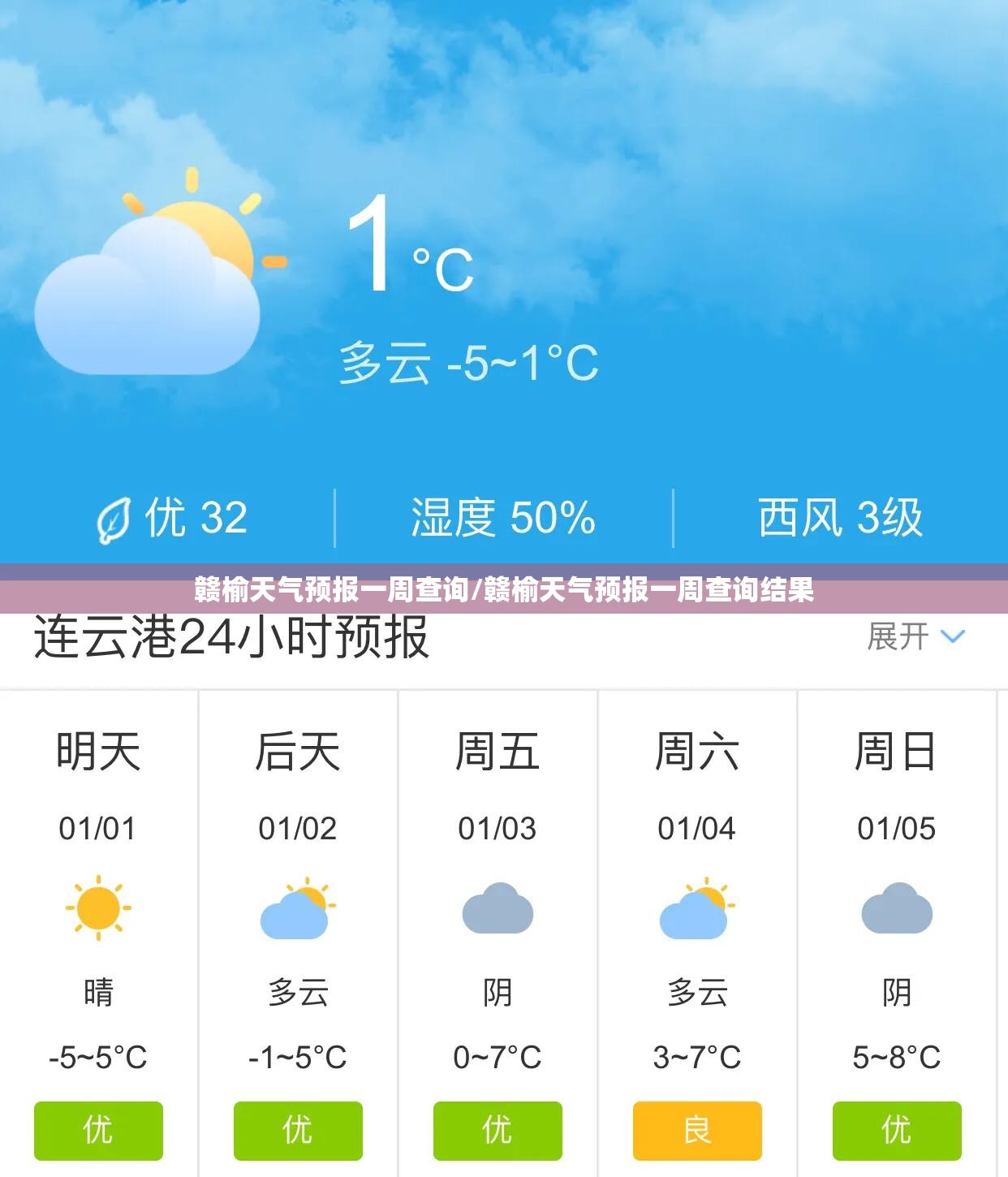 赣榆天气预报一周查询/赣榆天气预报一周查询结果 赣榆天气预报一周查询/赣榆天气预报一周查询结果