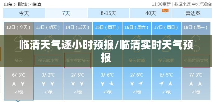 临清天气逐小时预报/临清实时天气预报 临清天气逐小时预报/临清实时天气预报