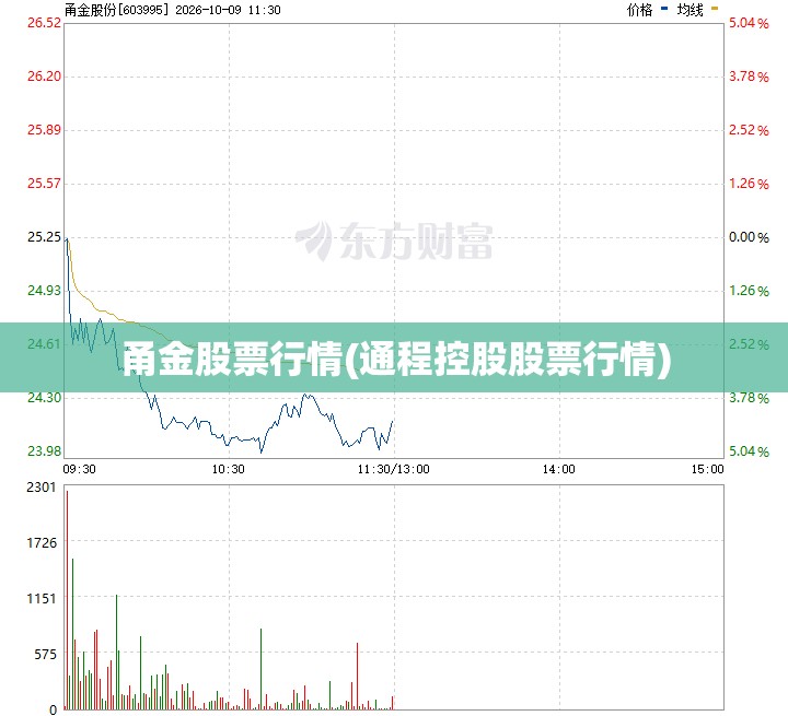 甬金股票行情(通程控股股票行情)