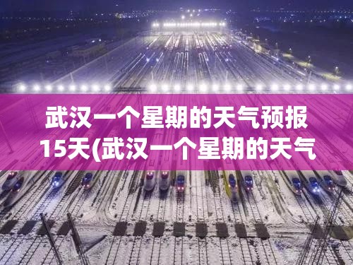 武汉一个星期的天气预报15天(武汉一个星期的天气预报15天查询)