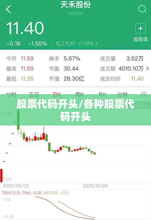 股票代码开头/各种股票代码开头