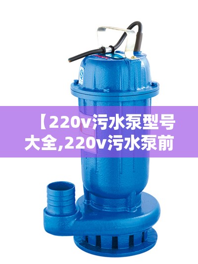 【220v污水泵型号大全,220v污水泵前十品牌】 【220v污水泵型号大全,220v污水泵前十品牌】