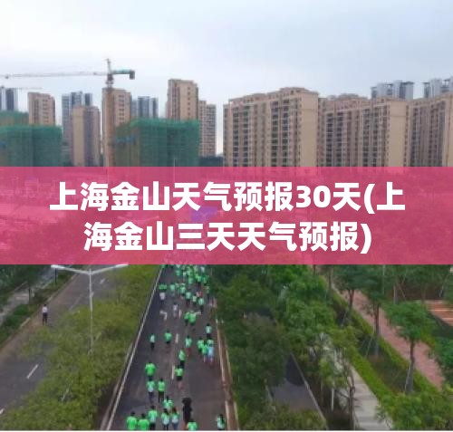 上海金山天气预报30天(上海金山三天天气预报) 上海金山天气预报30天(上海金山三天天气预报)