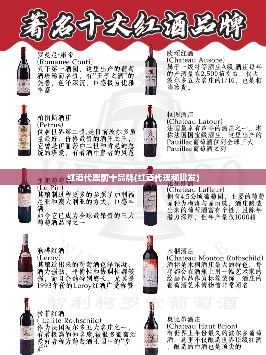 红酒代理前十品牌(红酒代理和批发) 红酒代理前十品牌(红酒代理和批发)