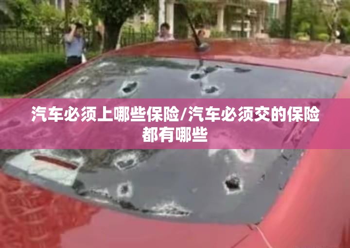 汽车必须上哪些保险/汽车必须交的保险都有哪些