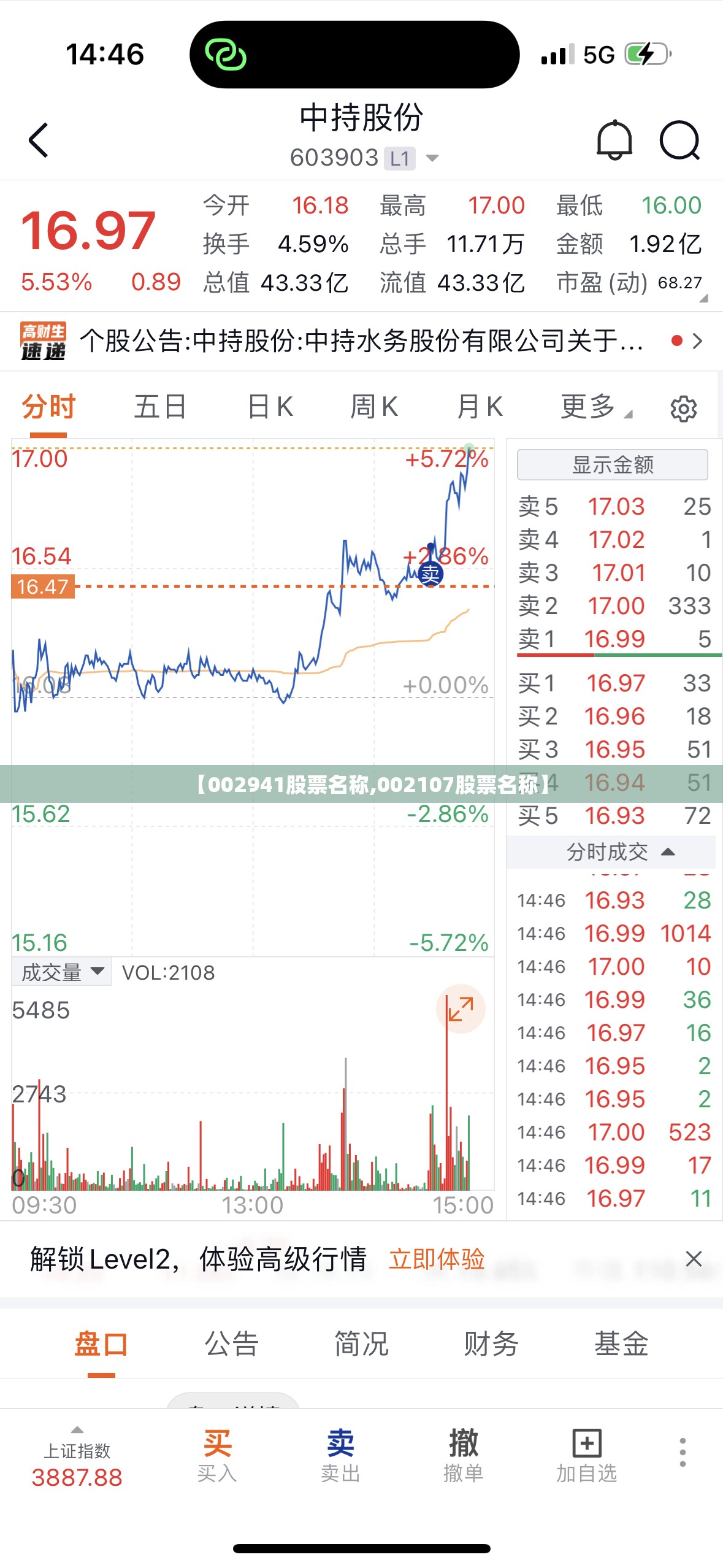 【002941股票名称,002107股票名称】 【002941股票名称,002107股票名称】