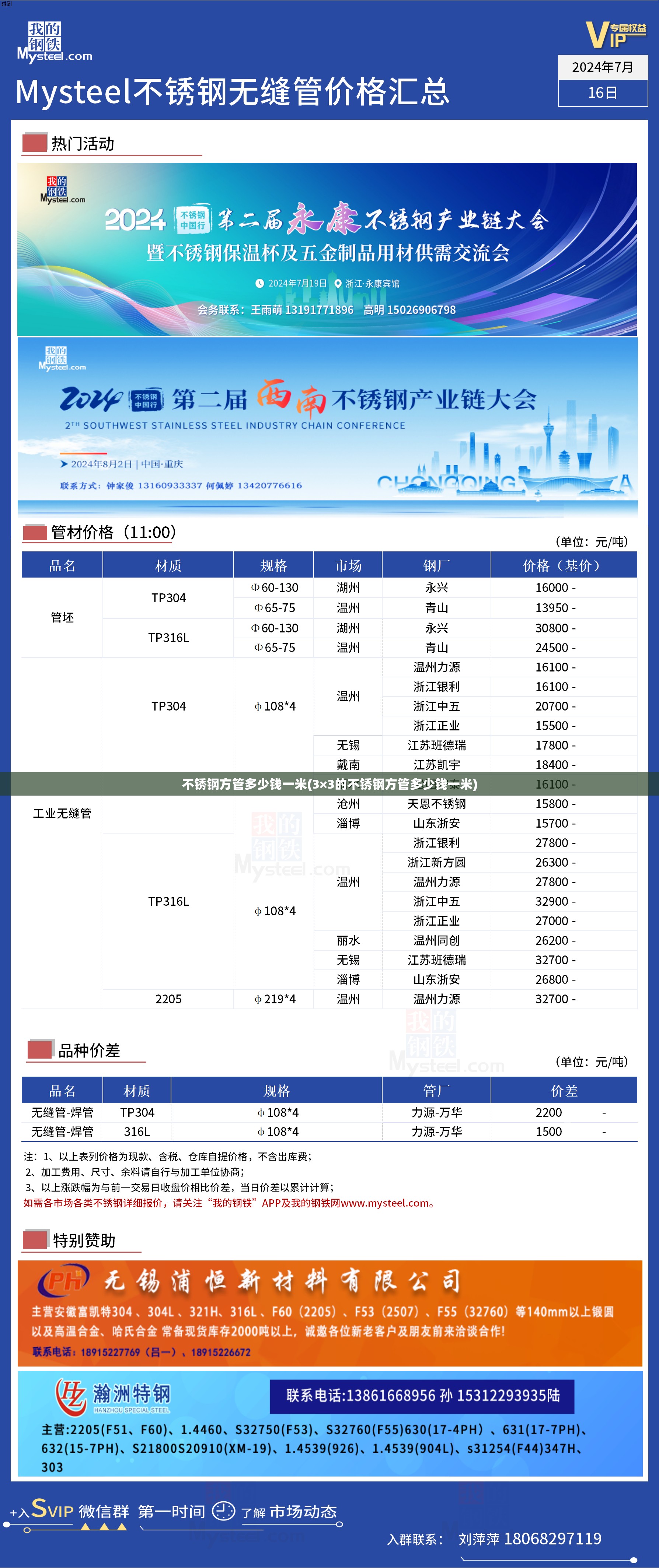 不锈钢方管多少钱一米(3×3的不锈钢方管多少钱一米) 不锈钢方管多少钱一米(3×3的不锈钢方管多少钱一米)