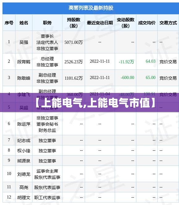 【上能电气,上能电气市值】 【上能电气,上能电气市值】