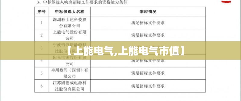 【上能电气,上能电气市值】 【上能电气,上能电气市值】