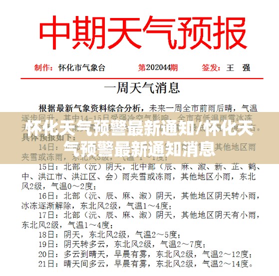 怀化天气预警最新通知/怀化天气预警最新通知消息 怀化天气预警最新通知/怀化天气预警最新通知消息