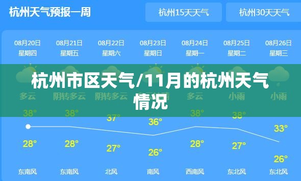 杭州市区天气/11月的杭州天气情况 杭州市区天气/11月的杭州天气情况