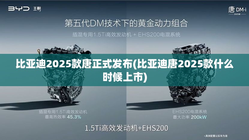 比亚迪2025款唐正式发布(比亚迪唐2025款什么时候上市) 比亚迪2025款唐正式发布(比亚迪唐2025款什么时候上市)