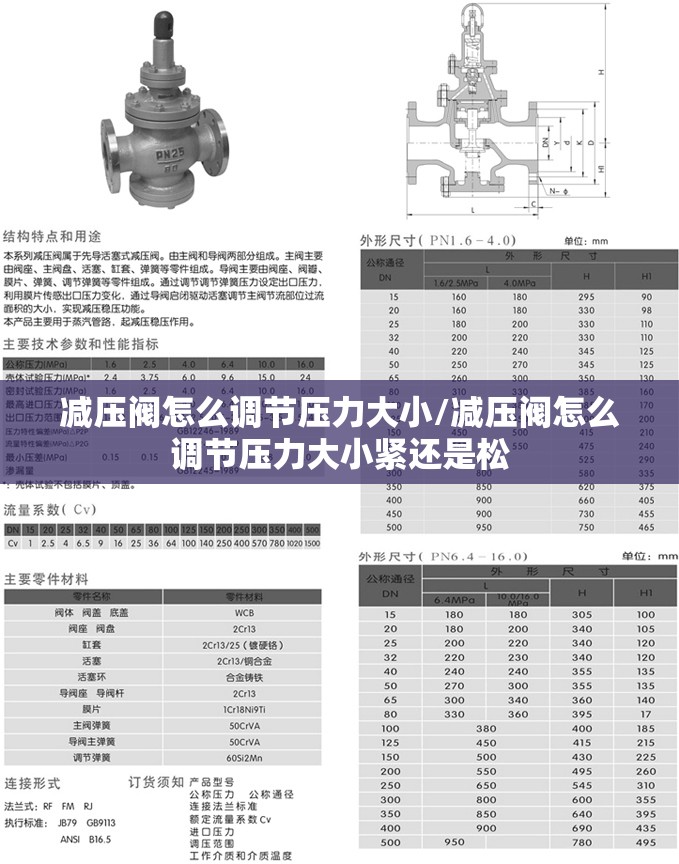 减压阀怎么调节压力大小/减压阀怎么调节压力大小紧还是松 减压阀怎么调节压力大小/减压阀怎么调节压力大小紧还是松