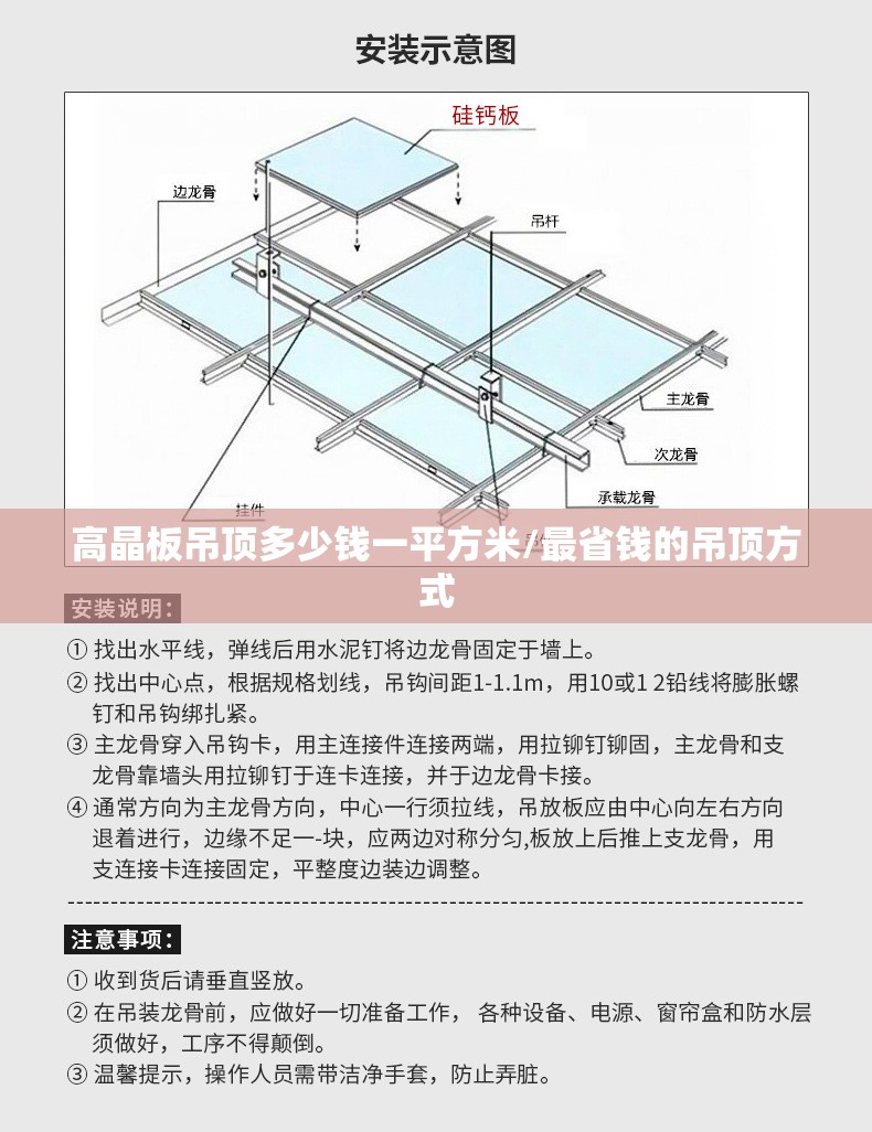 高晶板吊顶多少钱一平方米/最省钱的吊顶方式