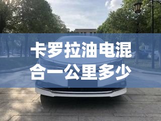 卡罗拉油电混合一公里多少钱(卡罗拉油电混合电池多少钱一个) 卡罗拉油电混合一公里多少钱(卡罗拉油电混合电池多少钱一个)