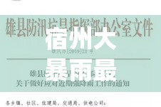 宿州大暴雨最新通知(安徽宿州暴雨预警) 宿州大暴雨最新通知(安徽宿州暴雨预警)