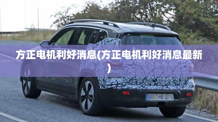 方正电机利好消息(方正电机利好消息最新)