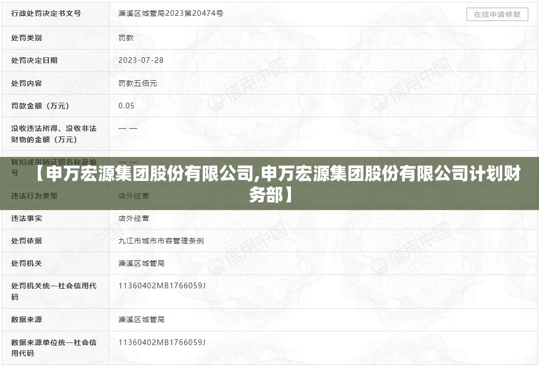 【申万宏源集团股份有限公司,申万宏源集团股份有限公司计划财务部】 【申万宏源集团股份有限公司,申万宏源集团股份有限公司计划财务部】