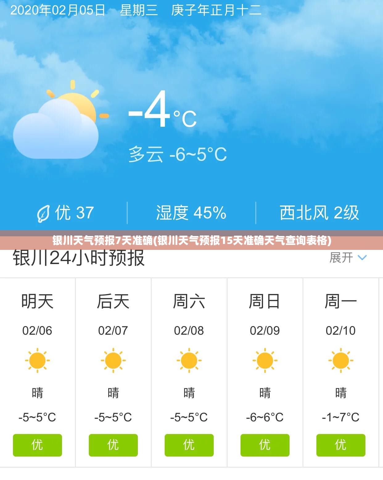 银川天气预报7天准确(银川天气预报15天准确天气查询表格) 银川天气预报7天准确(银川天气预报15天准确天气查询表格)