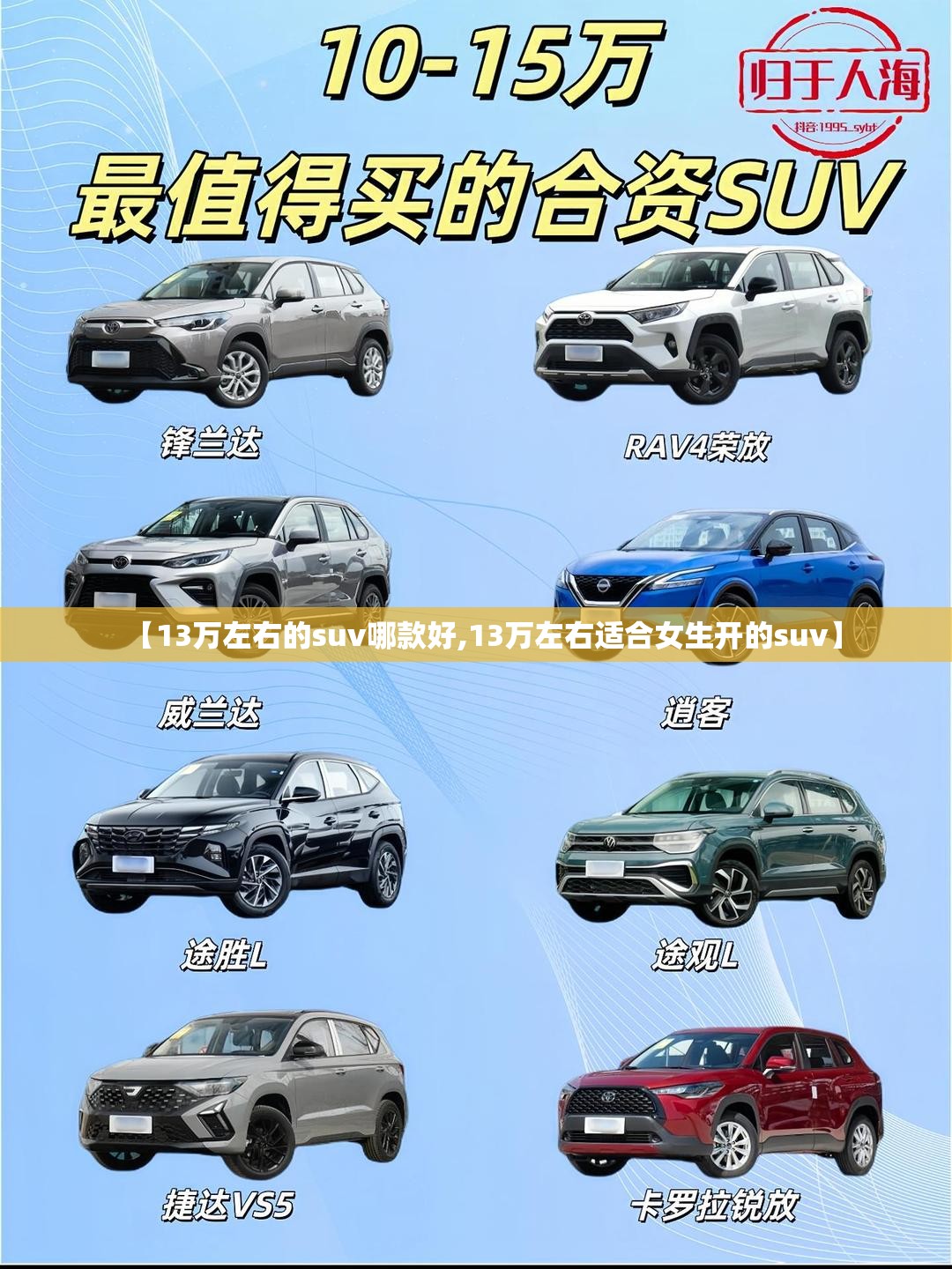 【13万左右的suv哪款好,13万左右适合女生开的suv】