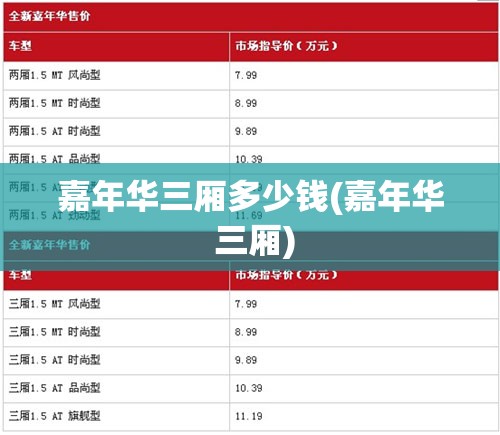嘉年华三厢多少钱(嘉年华 三厢) 嘉年华三厢多少钱(嘉年华 三厢)