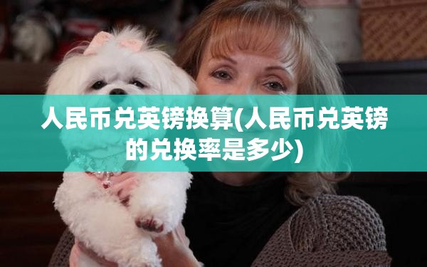 人民币兑英镑换算(人民币兑英镑的兑换率是多少)