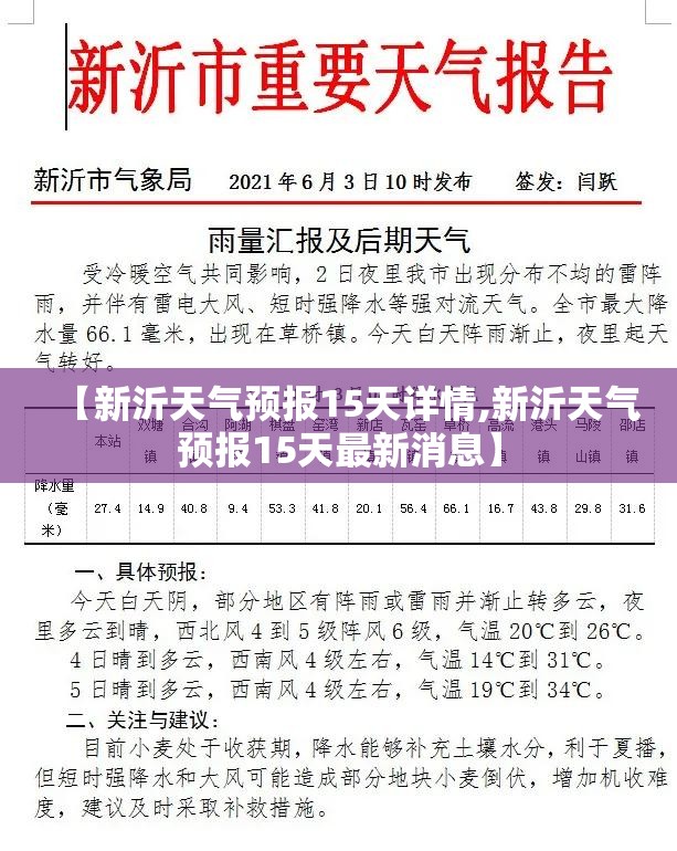 【新沂天气预报15天详情,新沂天气预报15天最新消息】 【新沂天气预报15天详情,新沂天气预报15天最新消息】