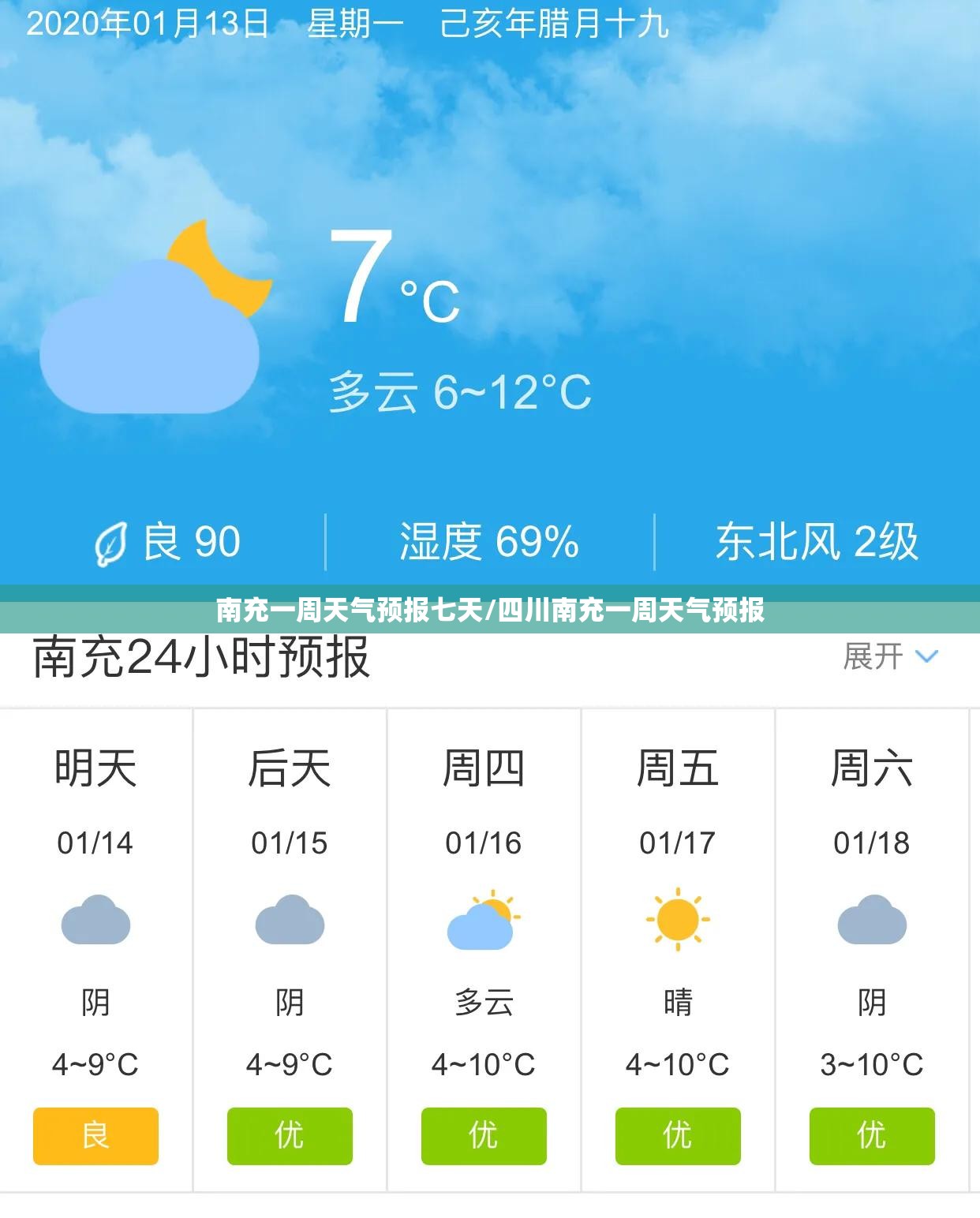 南充一周天气预报七天/四川南充一周天气预报