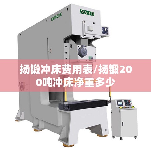 扬锻冲床费用表/扬锻200吨冲床净重多少 扬锻冲床费用表/扬锻200吨冲床净重多少