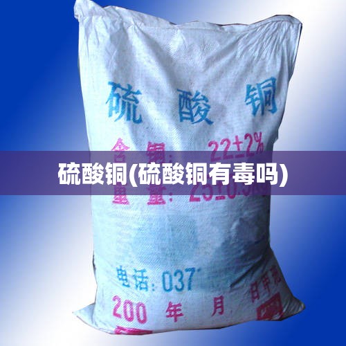 硫酸铜(硫酸铜有毒吗) 硫酸铜(硫酸铜有毒吗)