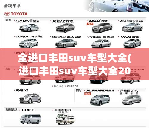 全进口丰田suv车型大全(进口丰田suv车型大全2025新款费用) 全进口丰田suv车型大全(进口丰田suv车型大全2025新款费用)