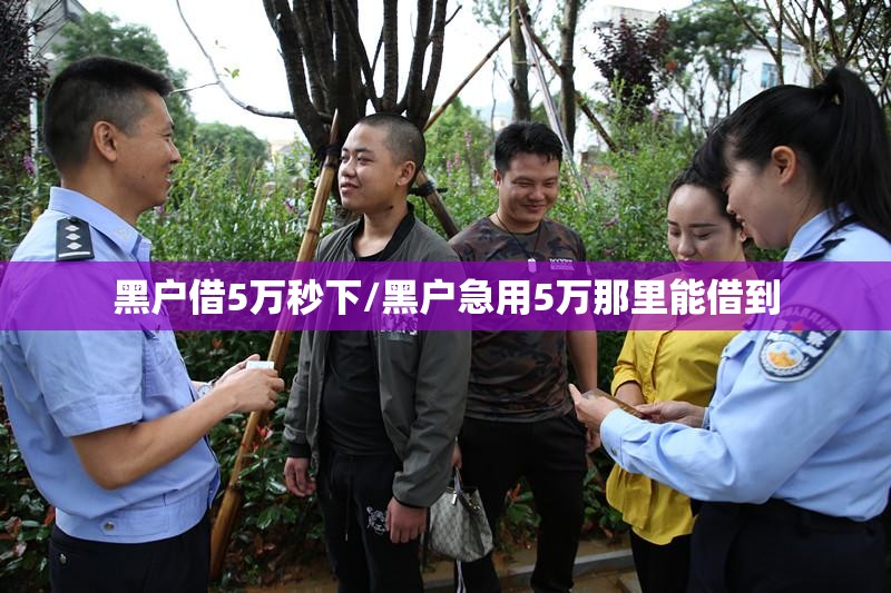 黑户借5万秒下/黑户急用5万那里能借到