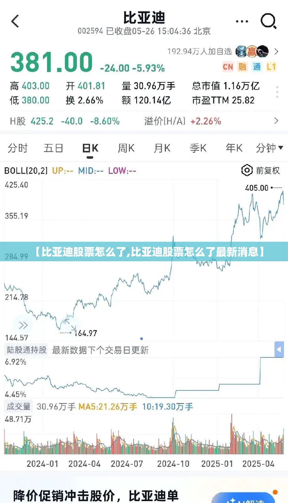 【比亚迪股票怎么了,比亚迪股票怎么了最新消息】