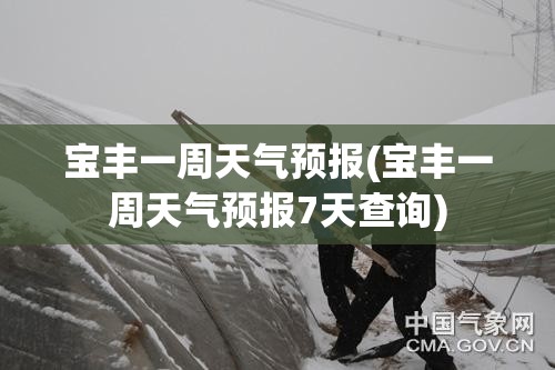 宝丰一周天气预报(宝丰一周天气预报7天查询)