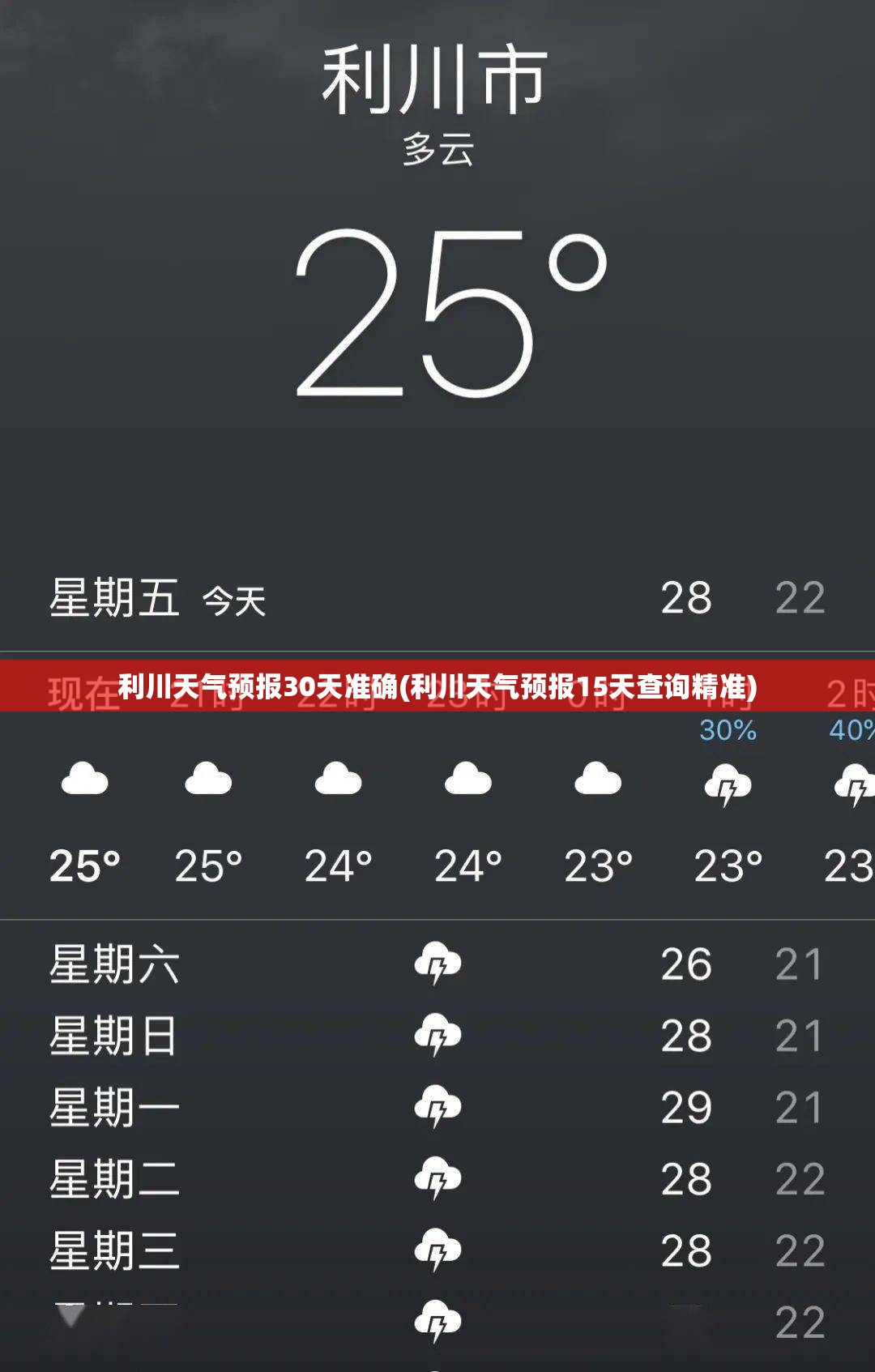 利川天气预报30天准确(利川天气预报15天查询精准) 利川天气预报30天准确(利川天气预报15天查询精准)