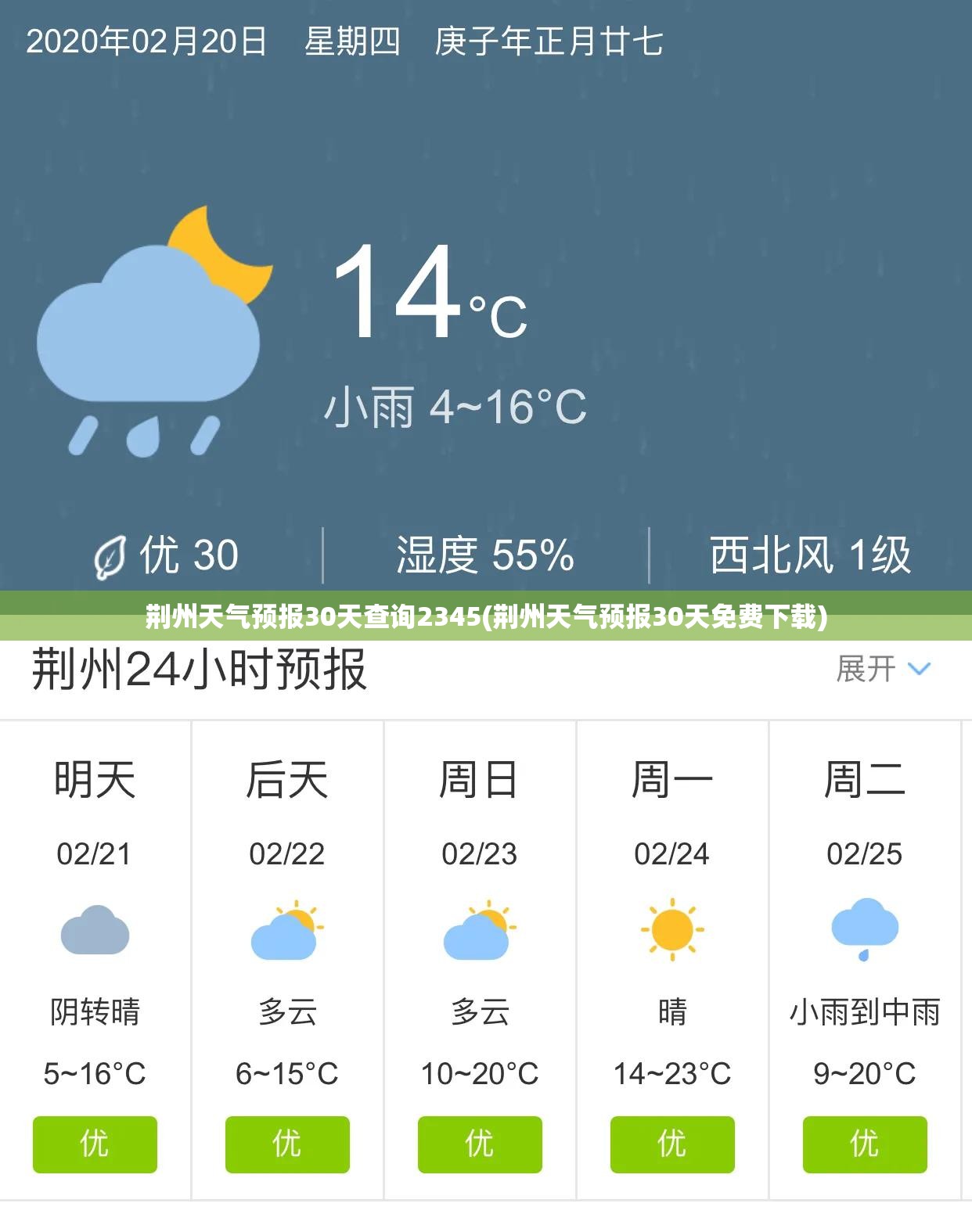 荆州天气预报30天查询2345(荆州天气预报30天免费下载)