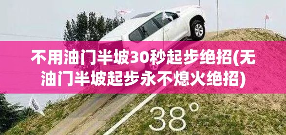 不用油门半坡30秒起步绝招(无油门半坡起步永不熄火绝招) 不用油门半坡30秒起步绝招(无油门半坡起步永不熄火绝招)