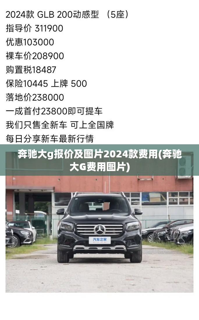 奔驰大g报价及图片2024款费用(奔驰大G费用图片)