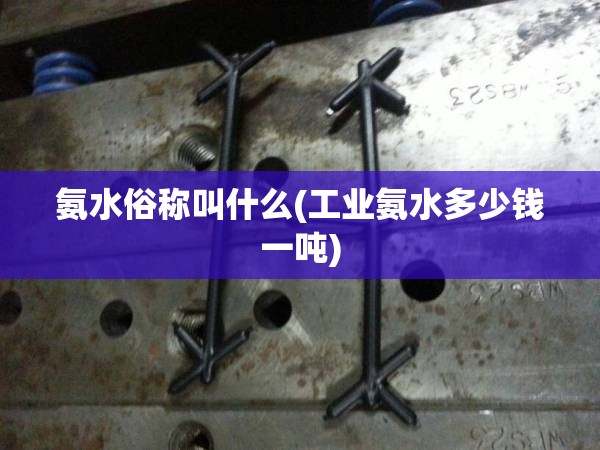 氨水俗称叫什么(工业氨水多少钱一吨) 氨水俗称叫什么(工业氨水多少钱一吨)